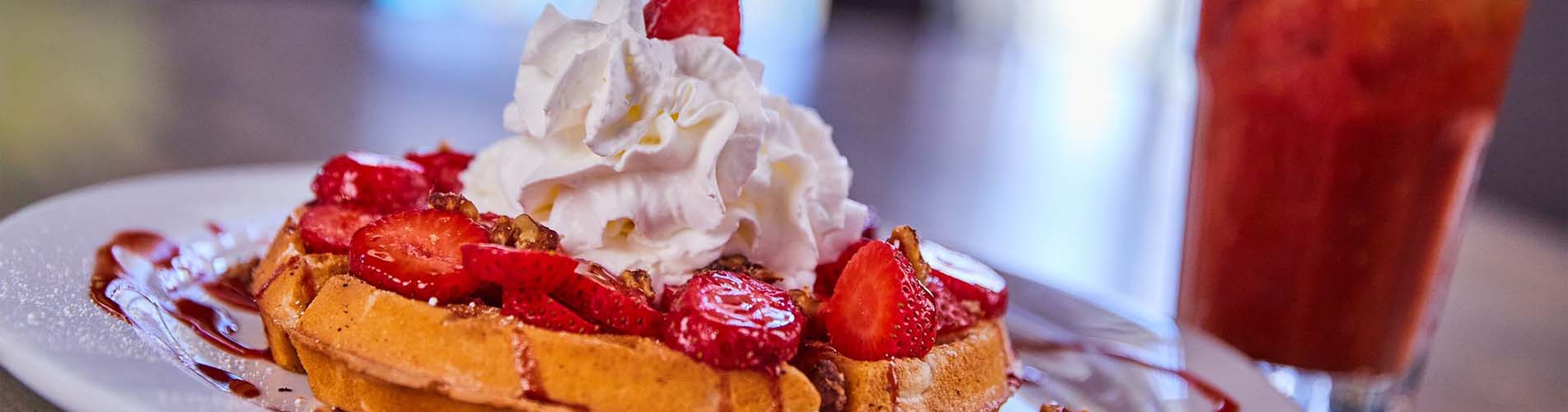 strawberry waffle