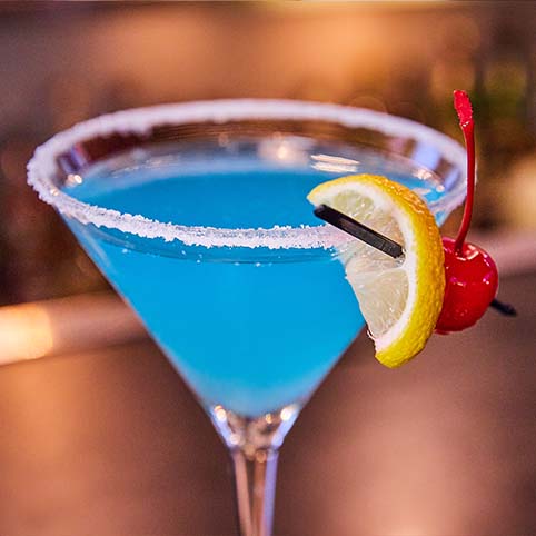 Blueberry Lemon Drop Cocktail