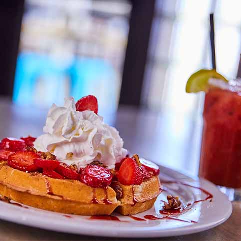 Strawberry Waffle + Bloody Mary